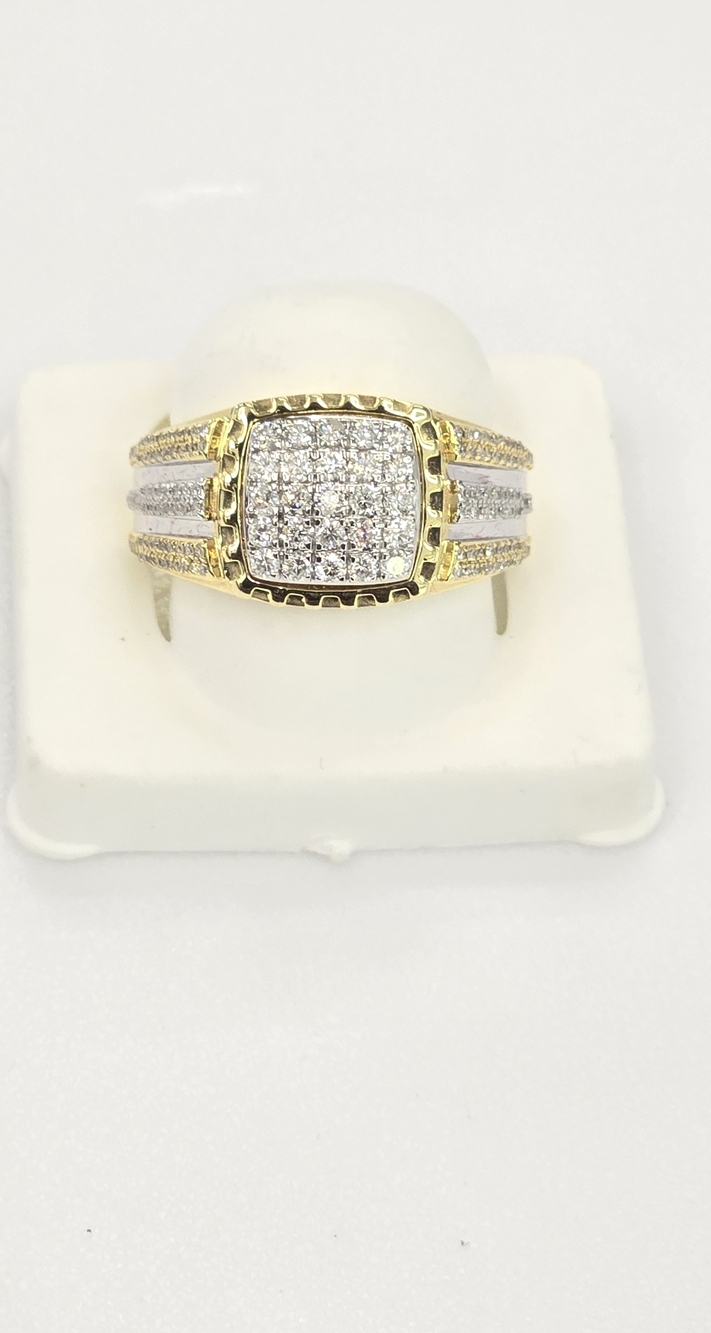 Real Diamond 10kt Gold Ring For Men